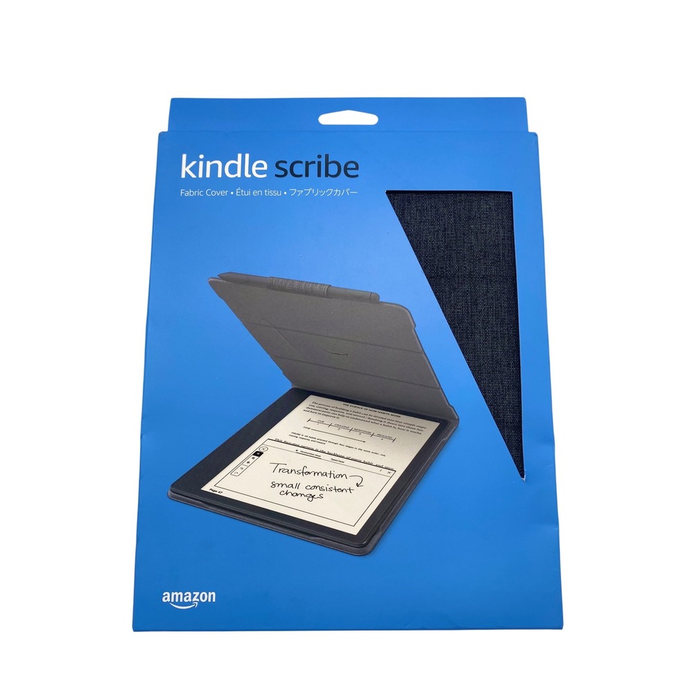 Amazon Kindle Scribe Fabric Cover Black 1st Generation 2022 Release Folio Case